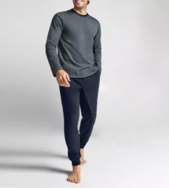 Eden Park Pyjama Homme Maille Piquée Bleu Marine