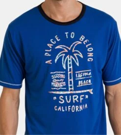 Pyjama Court Massana Encre avec Imprimé Vélo – Ensemble Homme Shorty et T-Shirt Col Rond Contrasté -Lingerie Sipp pyj homme court mc u k11 encre multicolore 3