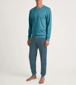 Calida Pyjama Long à Bords Resserrés RELAX STREAMLINE Storm Blue 14 Calida Pyjama Long à Bords Resserrés RELAX STREAMLINE Storm Blue -Lingerie Sipp pyj u long ressere 528 storm blue 4