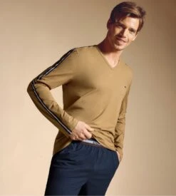 Eden Park Pyjama Homme Resserré Noisette