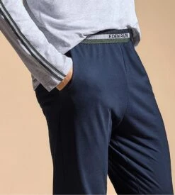 Eden Park Pyjama Homme Gris Chiné – Ensemble de Nuit Coton Col V et Bas Resserré 11 Eden Park Pyjama Homme Gris Chiné – Ensemble de Nuit Coton Col V et Bas Resserré -Lingerie Sipp pyj v ml ressere mx169 gris chine 2