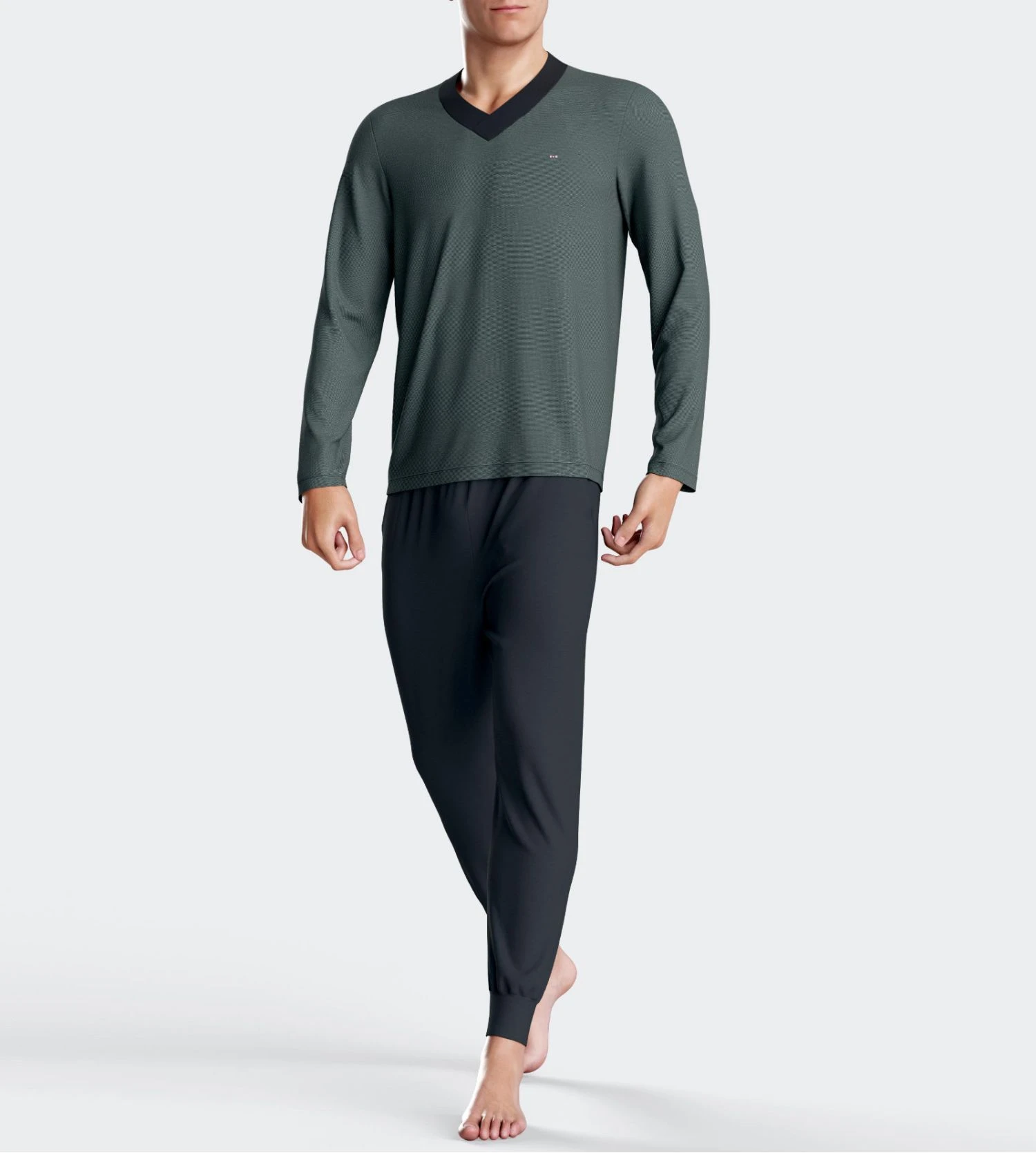 Eden Park Pyjama Thermo Resserré Manches Longues Verdon 6 Eden Park Pyjama Thermo Resserré Manches Longues Verdon – Image 4