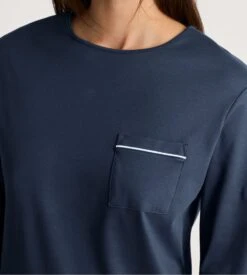 Calida Pyjama Bords élastiques Bleu Imprimé étoiles Sweet Dreams Peacot Blue 10 Calida Pyjama Bords élastiques Bleu Imprimé étoiles Sweet Dreams Peacot Blue -Lingerie Sipp pyjama bords resseres bleu coton peacoat blue 2