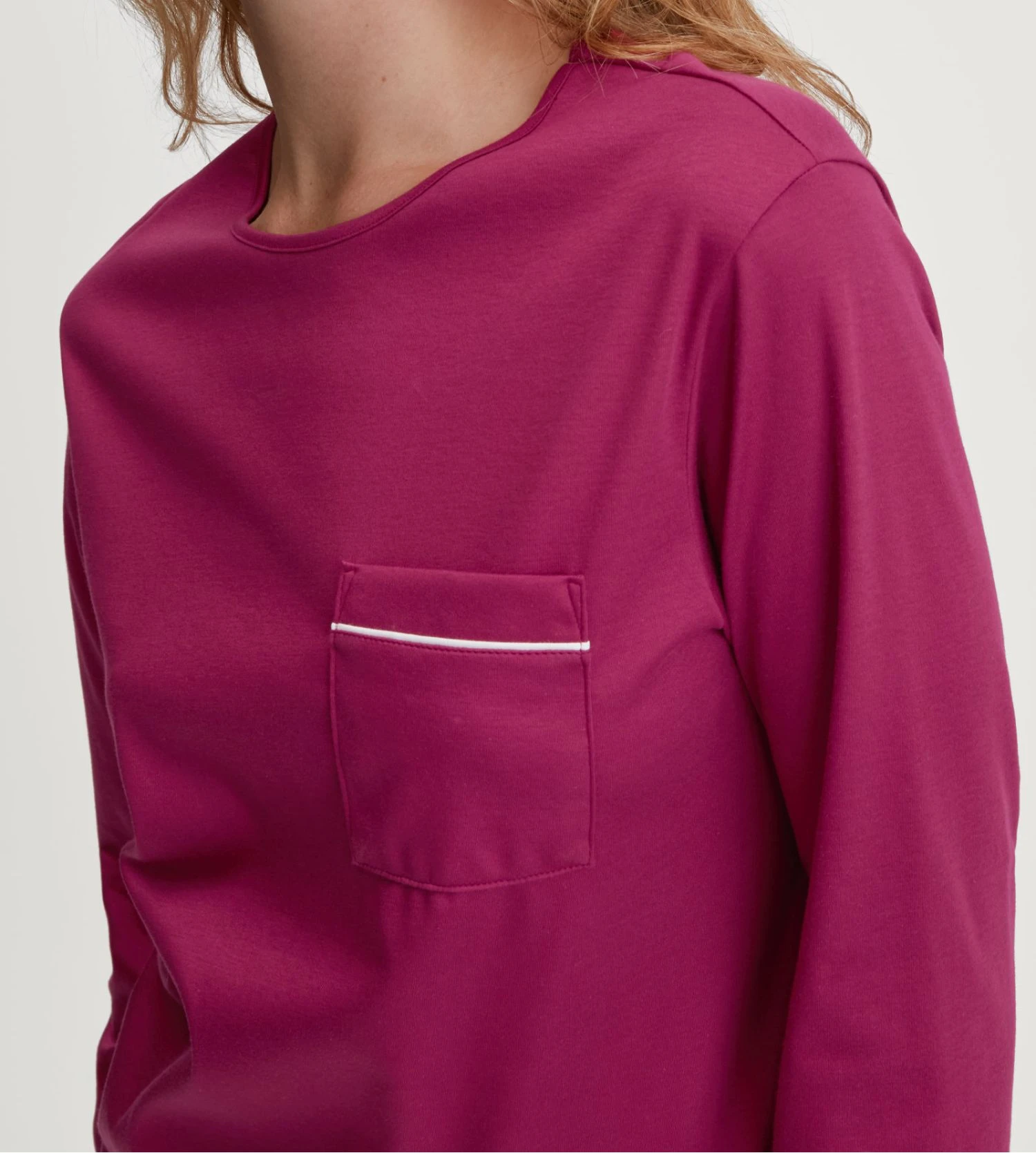 Calida Sweet Dreams Dahlia Pink Floral Print Cotton Pajamas with Elastic Cuffs 5 Calida Sweet Dreams Dahlia Pink Floral Print Cotton Pajamas with Elastic Cuffs – Image 3