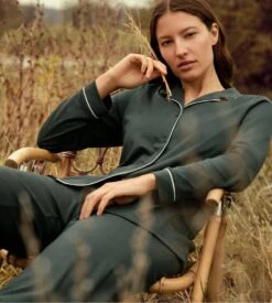 Calida Pyjama Chemise Vert Pour Femme Night Lovers Deep Emerald Green