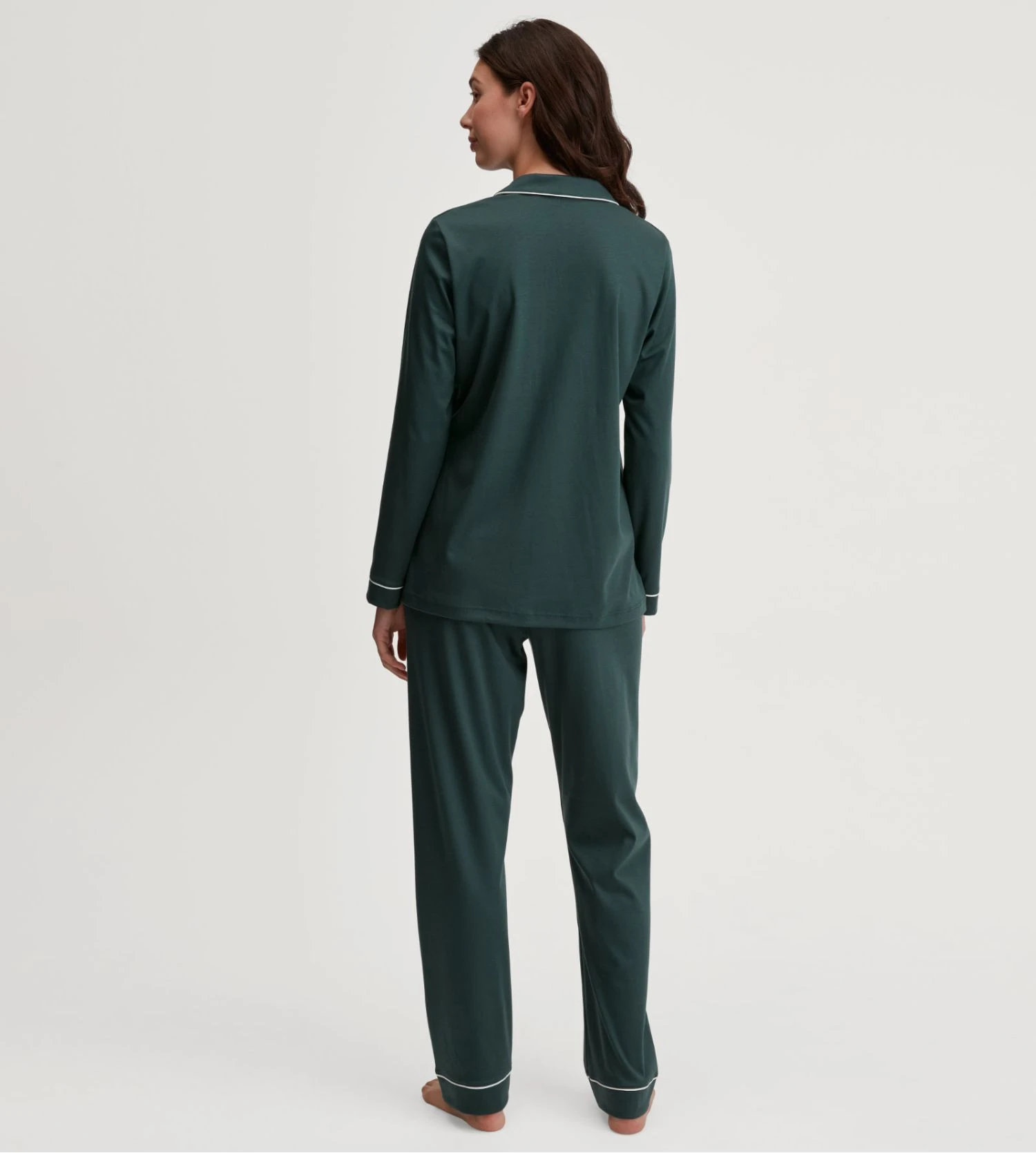 Calida Pyjama Chemise Vert Pour Femme Night Lovers Deep Emerald Green 6 Calida Pyjama Chemise Vert Pour Femme Night Lovers Deep Emerald Green – Image 4