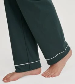 Calida Pyjama Chemise Vert Pour Femme Night Lovers Deep Emerald Green 13 Calida Pyjama Chemise Vert Pour Femme Night Lovers Deep Emerald Green -Lingerie Sipp pyjama chemise femme deep emerald green 5