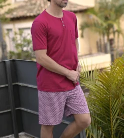 Pyjama Col Tunisien Pour Homme BERRY