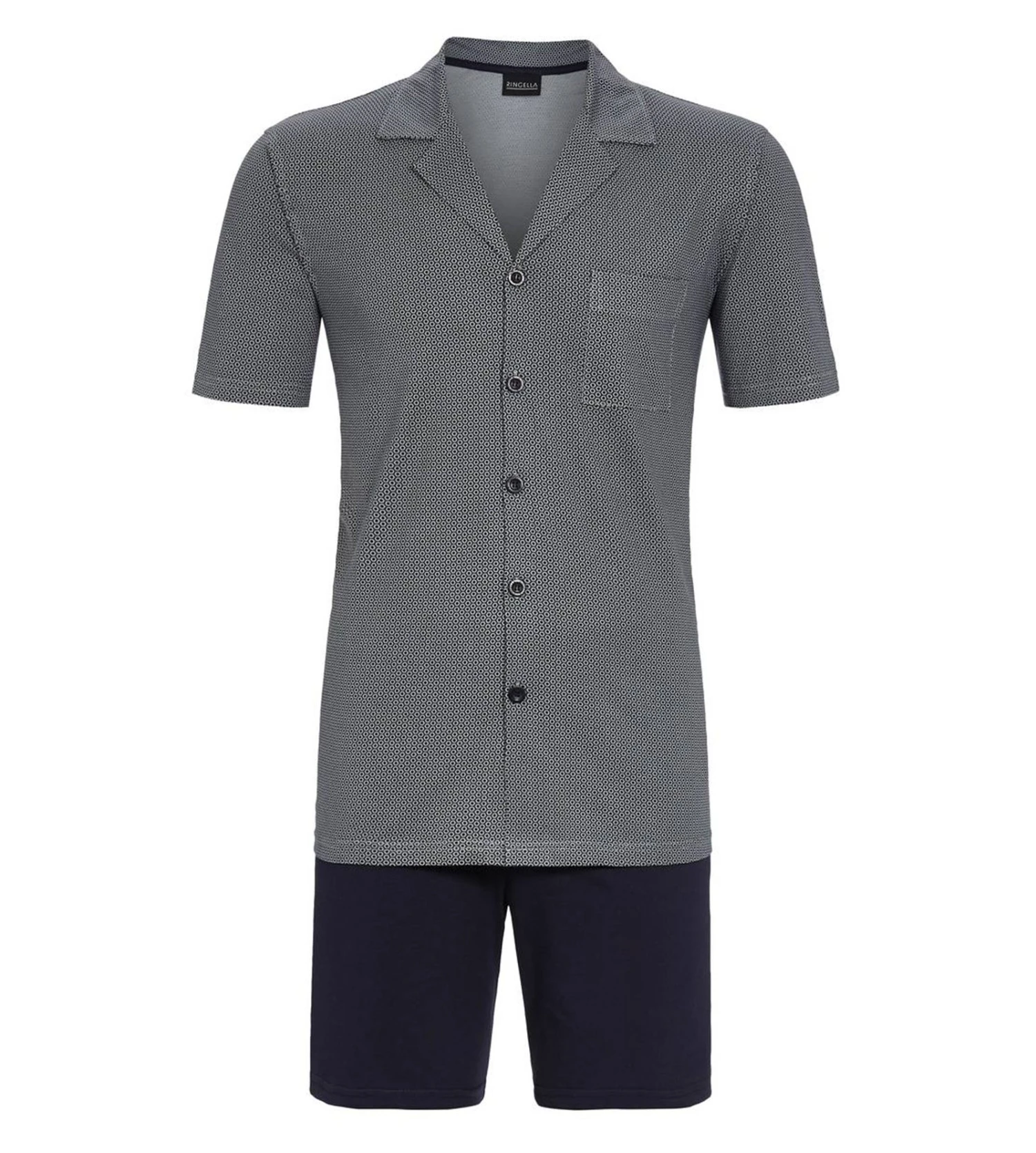 Pyjama Court Boutonné Pour Homme Quartz 4 Pyjama Court Boutonné Pour Homme Quartz – Image 2