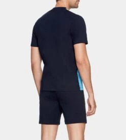 Eden Park Pyjama Court Homme Bonny Tricolore – Ensemble T-shirt & Short 100% Coton -Lingerie Sipp pyjama court col rond tricolore bl025 bonny 3