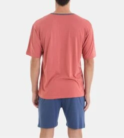 Pyjama Court Homme Col En V Rouge 8 Pyjama Court Homme Col En V Rouge -Lingerie Sipp pyjama court homme col v rouge 1