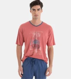 Pyjama Court Homme Col En V Rouge 9 Pyjama Court Homme Col En V Rouge -Lingerie Sipp pyjama court homme col v rouge 2