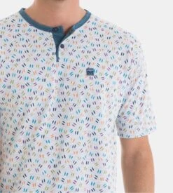 Pyjama Court Homme Gris Chiné/Bleu 10 Pyjama Court Homme Gris Chiné/Bleu -Lingerie Sipp pyjama court homme gris 2