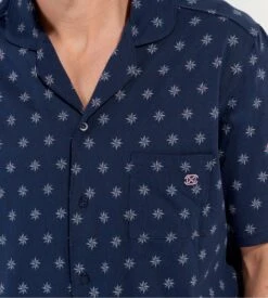 Hom Pyjama Court Indio Imprimé Bleu Marine 13 Hom Pyjama Court Indio Imprimé Bleu Marine -Lingerie Sipp pyjama court homme indio imprime bleu marine 5
