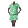 Pyjama Court Imprimé Feuillage Verde 1 Pyjama Court Imprimé Feuillage Verde -Lingerie Sipp pyjama court imprime feuillage 07 verde