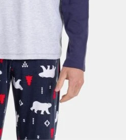 Massana Bleu avec Pantalon à Motifs – Pyjama de Noël Manches Longues Slim Fit 9 Massana Bleu avec Pantalon à Motifs – Pyjama de Noël Manches Longues Slim Fit -Lingerie Sipp pyjama h noel bleu 3