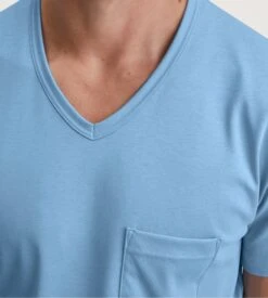 Calida Pyjama Col V En Coton Doux Pour Homme Relax Streamline Glacier Lake 11 Calida Pyjama Col V En Coton Doux Pour Homme Relax Streamline Glacier Lake -Lingerie Sipp pyjama homme col v glacier lake 3