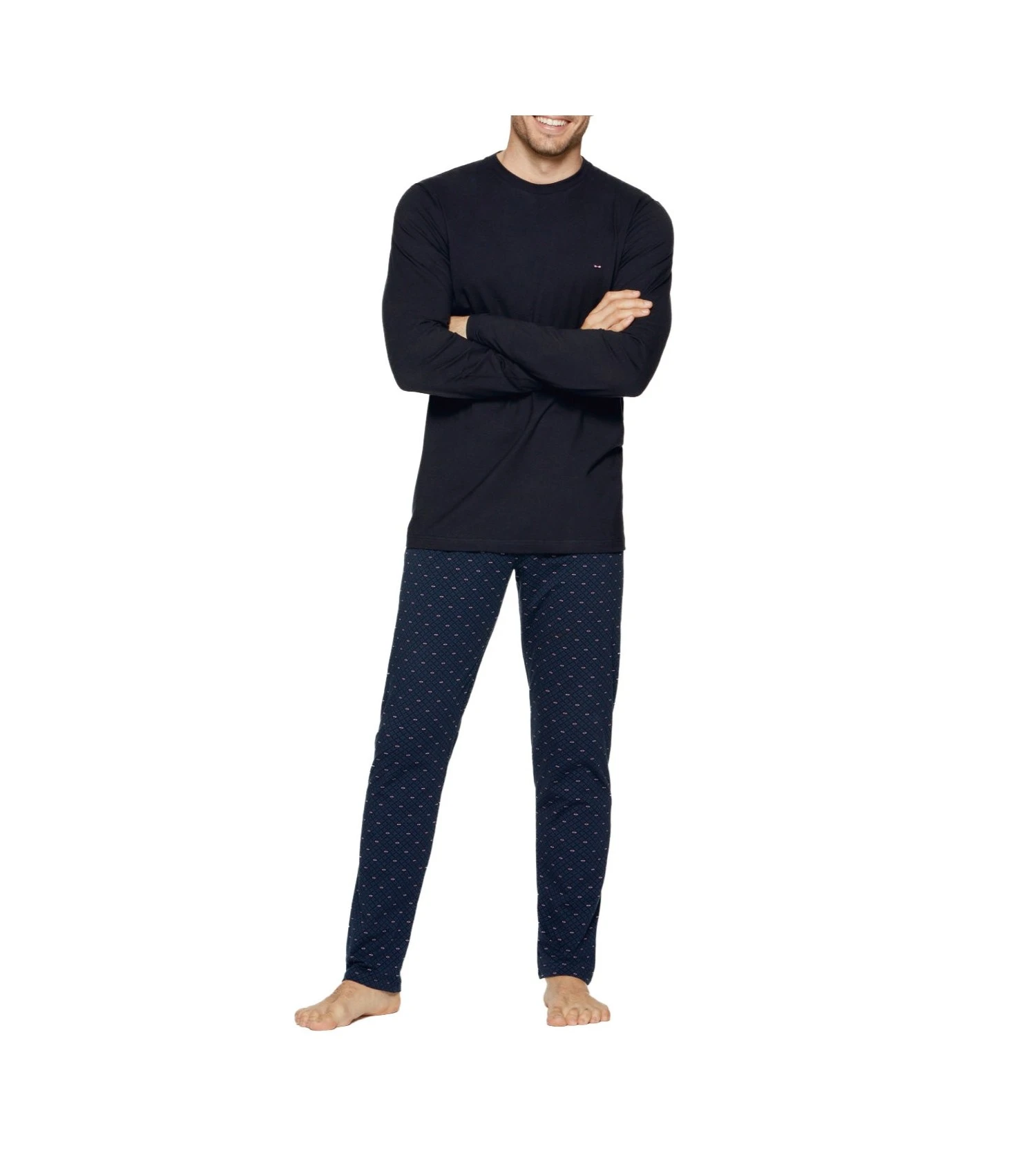 Eden Park Pyjama Homme En Coton Imprimé Orage 4 Eden Park Pyjama Homme En Coton Imprimé Orage – Image 2