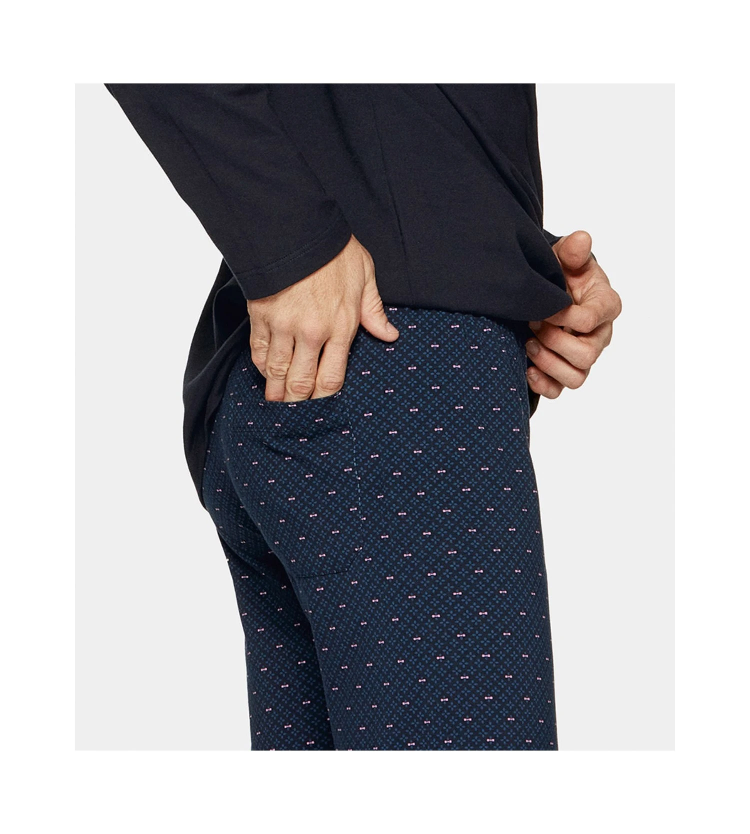 Eden Park Pyjama Homme En Coton Imprimé Orage 7 Eden Park Pyjama Homme En Coton Imprimé Orage – Image 5