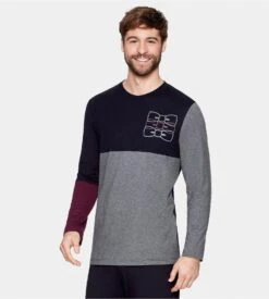 Pyjama Long Eden Park Gris Chiné Tricolore – Ensemble Homewear Homme Coton Jersey -Lingerie Sipp pyjama homme mx927 gris chine eden park 2