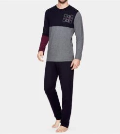 Pyjama Long Pour Homme Gris Chiné EDEN PARK