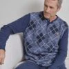 Pyjama Polaire Bleu Marine Pour Homme Motifs à Losange 1 Pyjama Polaire Bleu Marine Pour Homme Motifs à Losange -Lingerie Sipp pyjama polaire bleu marine