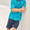 Pyjama Short Pour Homme Turquoise 1 Pyjama Short Pour Homme Turquoise -Lingerie Sipp pyjama short pour homme k72 turquoise