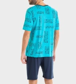 Pyjama Short Pour Homme Turquoise -Lingerie Sipp pyjama short pour homme k72 turquoise 3