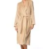 Robe De Chambre Femme Croisée Beige 1 Robe De Chambre Femme Croisée Beige -Lingerie Sipp rdc col chale croisee pilou velours 19 beige