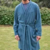 Robe De Chambre Polaire Homme Bleu Chine 2 Robe De Chambre Polaire Homme Bleu Chine -Lingerie Sipp rdc h kimono polaire x52 bleu chine bleu
