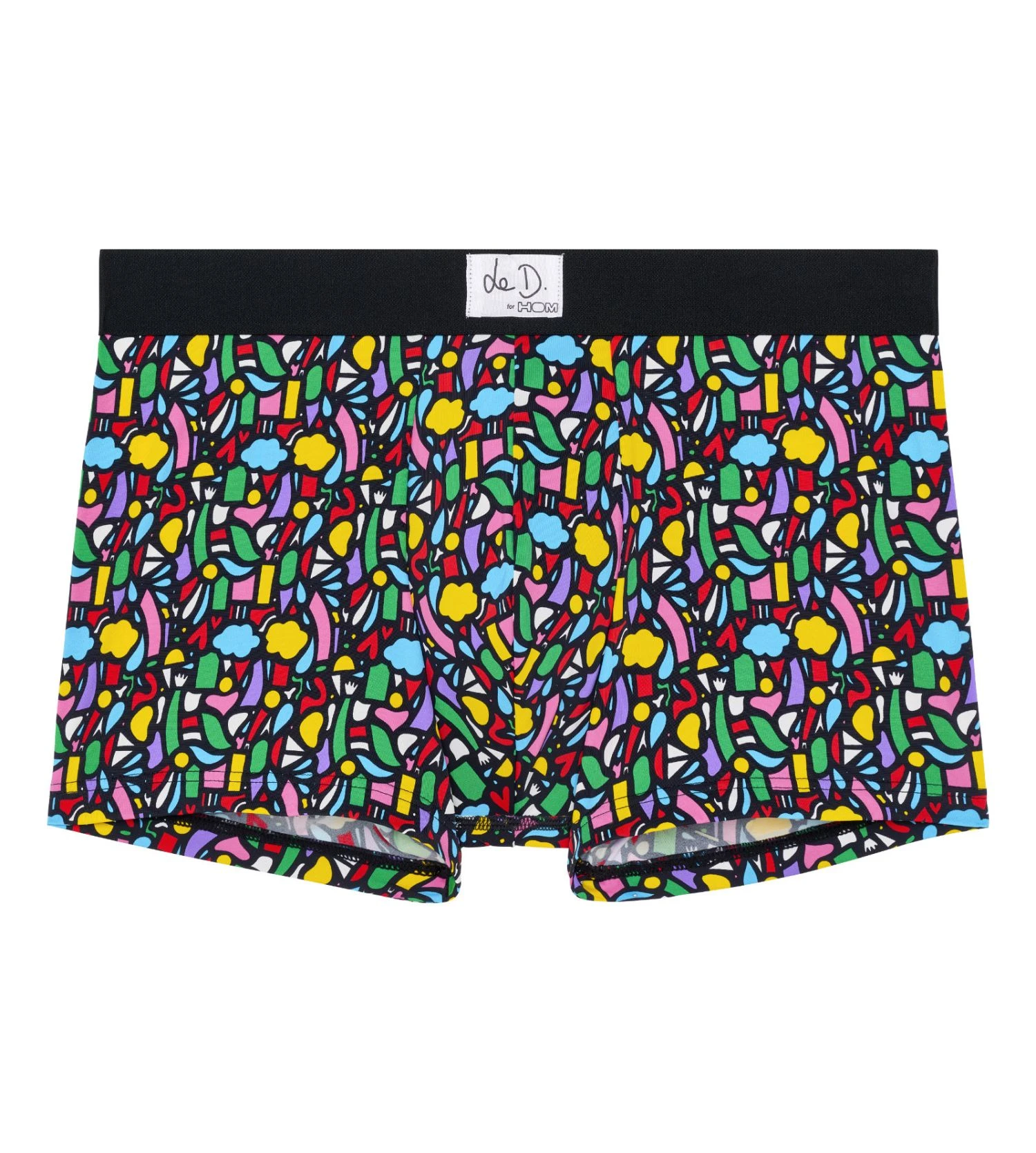 HOM Boxer Homme Rêveries Multicolore – Édition Limitée Artiste Le D. en Modal et Coton 4 HOM Boxer Homme Rêveries Multicolore – Édition Limitée Artiste Le D. en Modal et Coton – Image 2