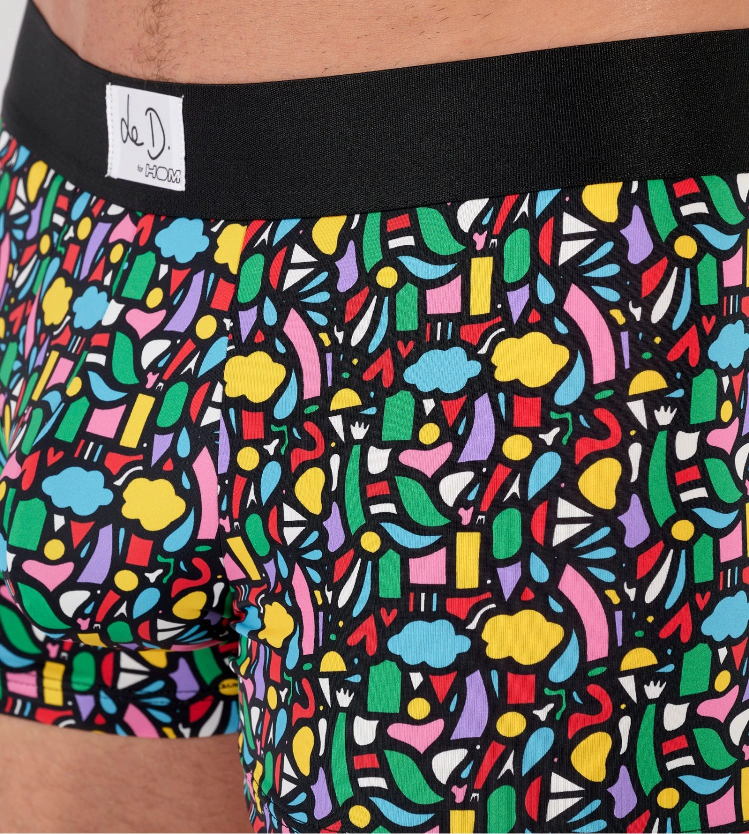 HOM Boxer Homme Rêveries Multicolore – Édition Limitée Artiste Le D. en Modal et Coton 5 HOM Boxer Homme Rêveries Multicolore – Édition Limitée Artiste Le D. en Modal et Coton – Image 3