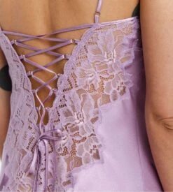 Nuisette En Satin Et Dentelle Rio Lila -Lingerie Sipp rio nuis bf satin dent lilac 355 2