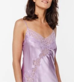 Nuisette En Satin Et Dentelle Rio Lila -Lingerie Sipp rio nuis bf satin dent lilac 355 4