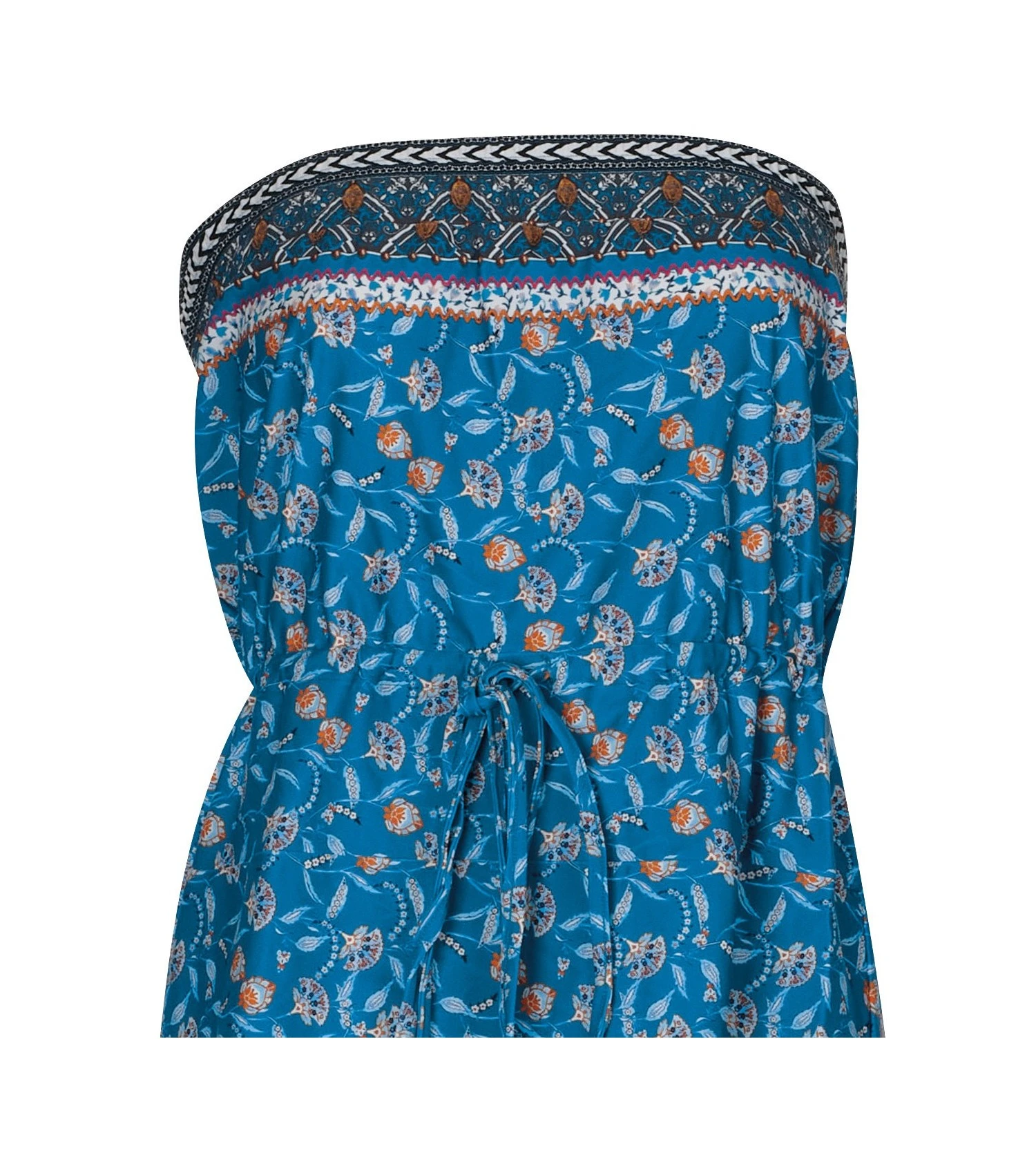 Olympia Robe Bandeau Courte Cintrée Bleu Cobalt 26 5 Olympia Robe Bandeau Courte Cintrée Bleu Cobalt 26 – Image 3