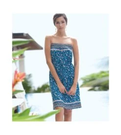 Olympia Robe Bandeau Courte Cintrée Bleu Cobalt 26 9 Olympia Robe Bandeau Courte Cintrée Bleu Cobalt 26 -Lingerie Sipp robe bandeau courte cintree bleu cobalt 26 3