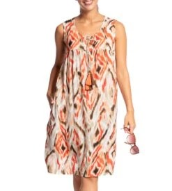 Robe D'été Sans Manches Multicolore