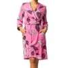 Robe de Chambre Légère Egatex Fuchsia – Peignoir d'Été Croisé à Manches 3/4 -Lingerie Sipp robe de chambre kimono fuchsia