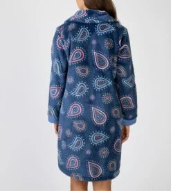 Robe De Chambre Longue En Pilou Bleu Marine Imprimé Fun Et Coloré 9 Robe De Chambre Longue En Pilou Bleu Marine Imprimé Fun Et Coloré -Lingerie Sipp robe de chambre pilou longue pour femme 3