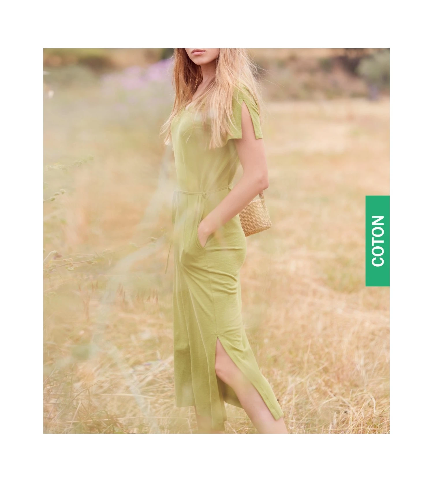 Robe De Plage Longue Unie Kaki 3 Robe De Plage Longue Unie Kaki