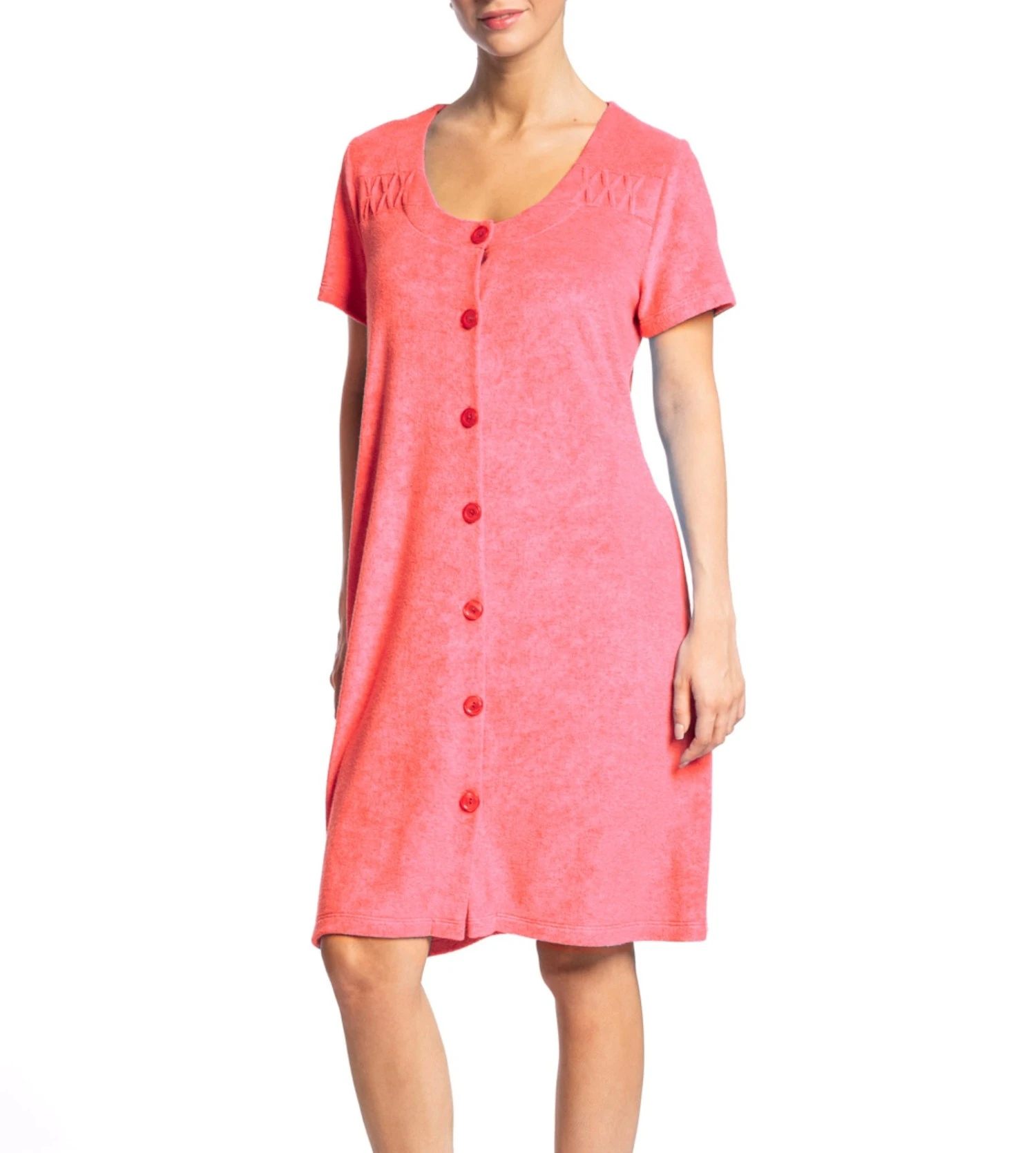 Robe de Plage Egatex Orange Naranja en Éponge – Robe Boutonnée à Manches Courtes 3 Robe de Plage Egatex Orange Naranja en Éponge – Robe Boutonnée à Manches Courtes