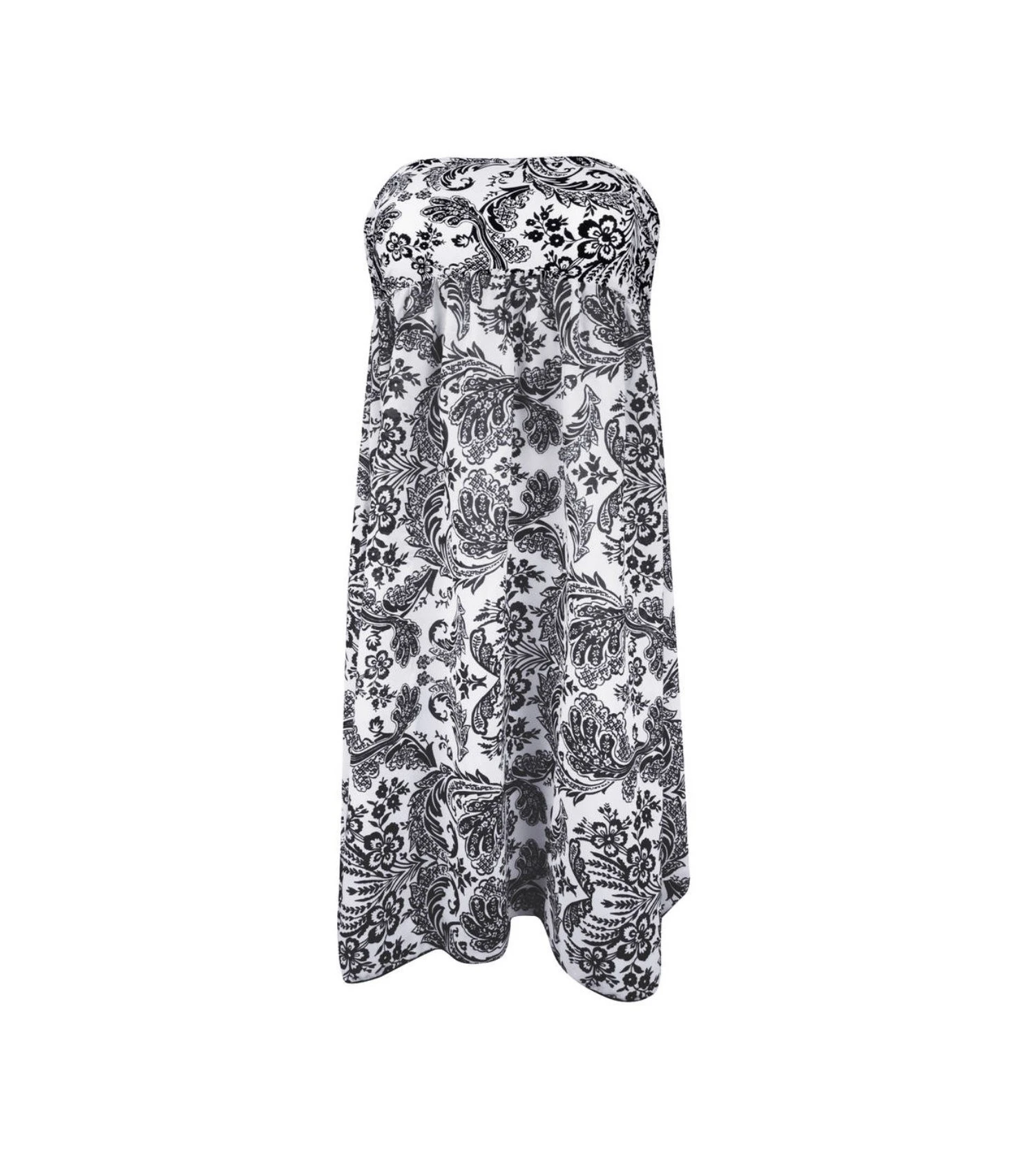 Antigel La Bandana Blanc – Robe Bustier et Jupe de Plage Transformable à Motif Cachemire 3 Antigel La Bandana Blanc – Robe Bustier et Jupe de Plage Transformable à Motif Cachemire