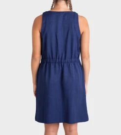 Robe Sans Manches Nouée Bleu Marine -Lingerie Sipp robe pour femme sans manches b11 bleu marin 2