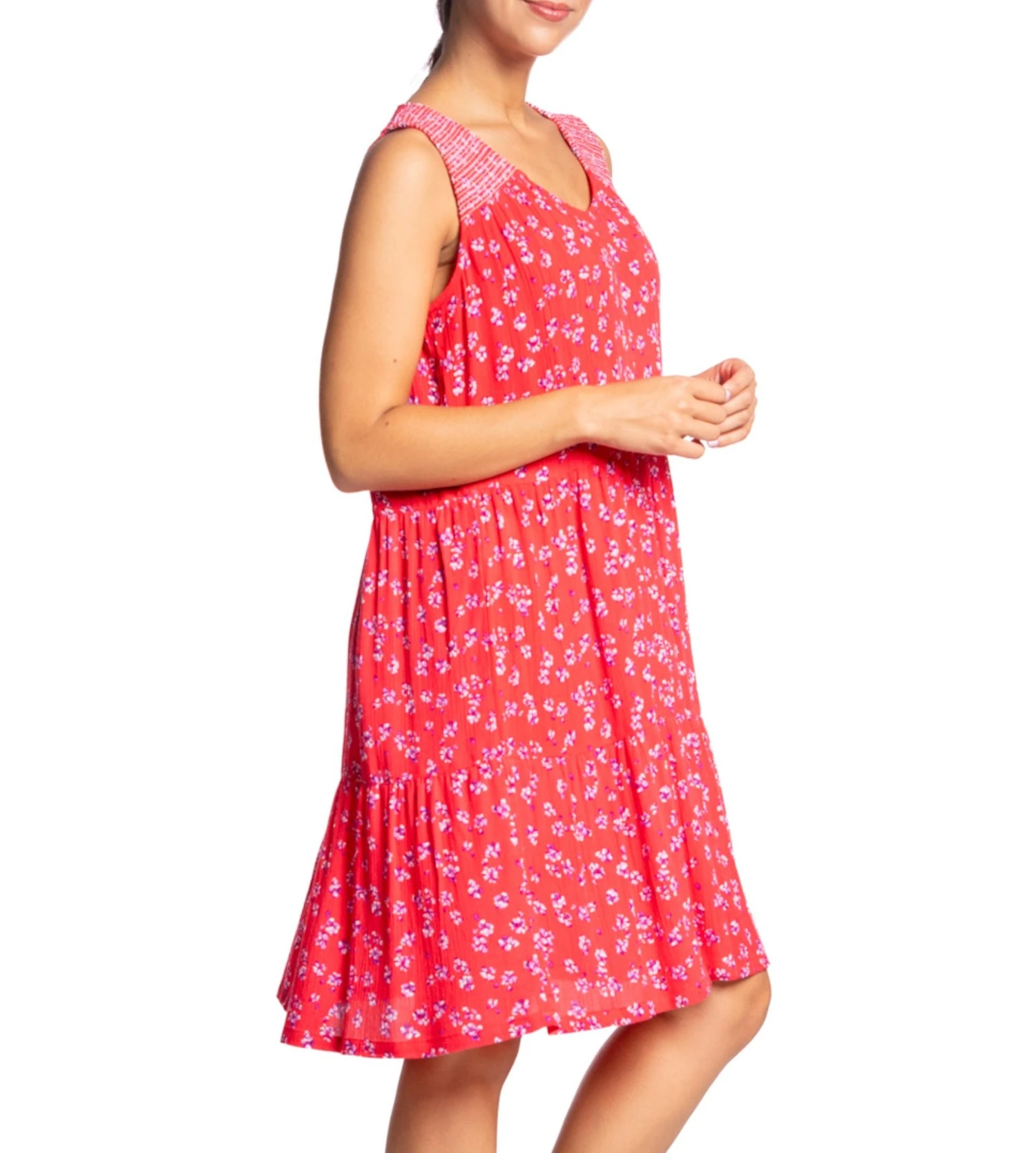 Robe Sans Manches Imprimé ROUGE 4 Robe Sans Manches Imprimé ROUGE – Image 2