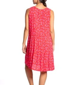 Robe Sans Manches Imprimé ROUGE 9 Robe Sans Manches Imprimé ROUGE -Lingerie Sipp robe sans manches imprime rouge 3