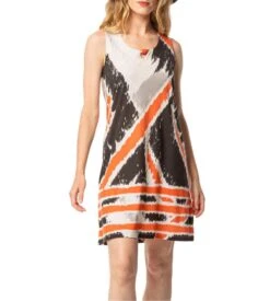 Robe Sans Manches Noir/Ocre