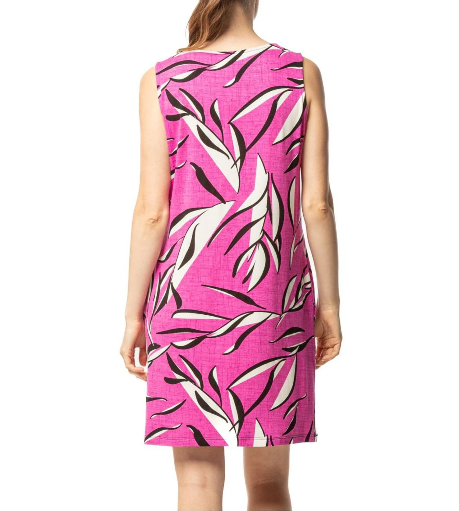 Robe Sans Manches à Motifs Violet 5 Robe Sans Manches à Motifs Violet – Image 3