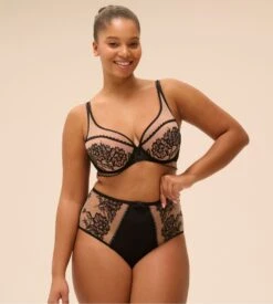 Simone Perele Culotte Haute Rétro Light Tatoo Romance -Lingerie Sipp romance culotte haute retro light tatoo 2