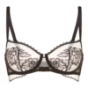 Simone Perele Soutien Gorge Corbeille Transparent Effet Tatoutage Noir Romance Light Tatoo -Lingerie Sipp romance soutien gorge corbeille light tatoo