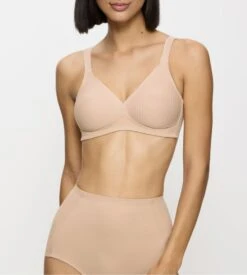Triumph Soutien Gorge Sans Armatures Modern Soft Cotton Beige